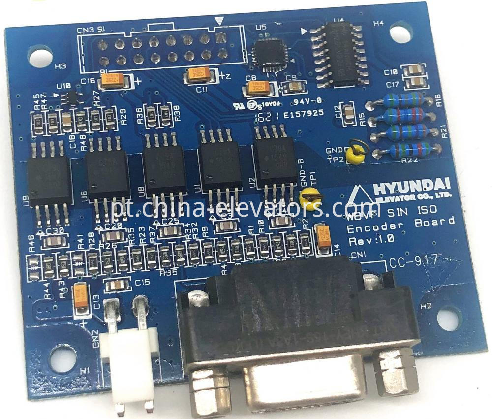 Hyundai Elevator WBVF SIN ISO /Encoder Board Rev:1.0 / CC-917